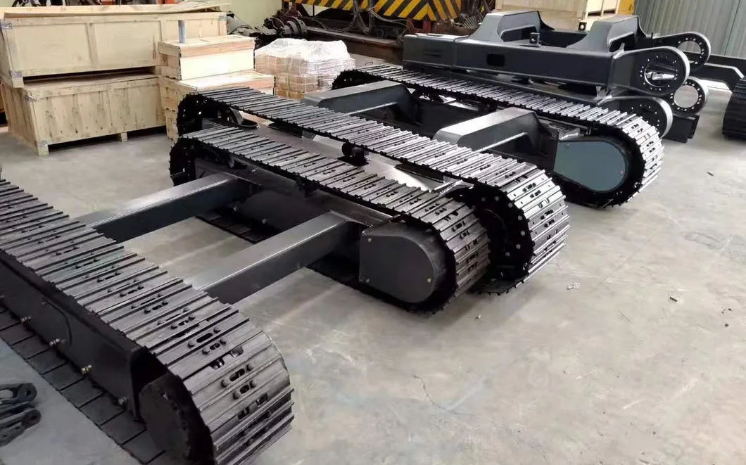 0.5 Ton to 50 Ton Rubber Steel Undercarriage Assembly for Excavator Garden Machine
