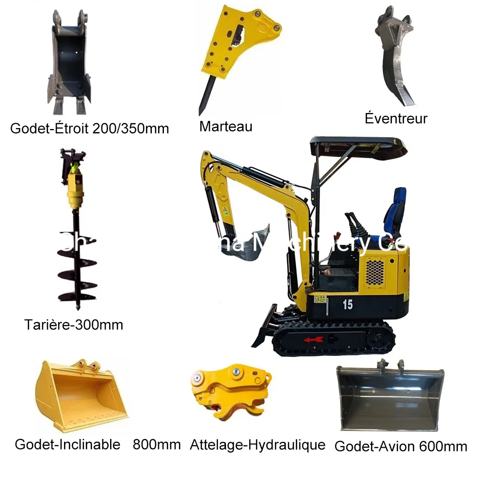 1.5 T Miniature Backhoe Excavadora Mini Digger Excavator/Micro Digger/Small Digger/Excavator Machine