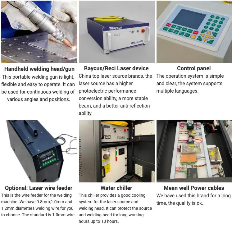 12 Months Warranty Welding Machine 1000W 1500W Laser Welder Stainless Steel Carbon Steel Aluminum CNC Laser Welding Machine with Competitive Price