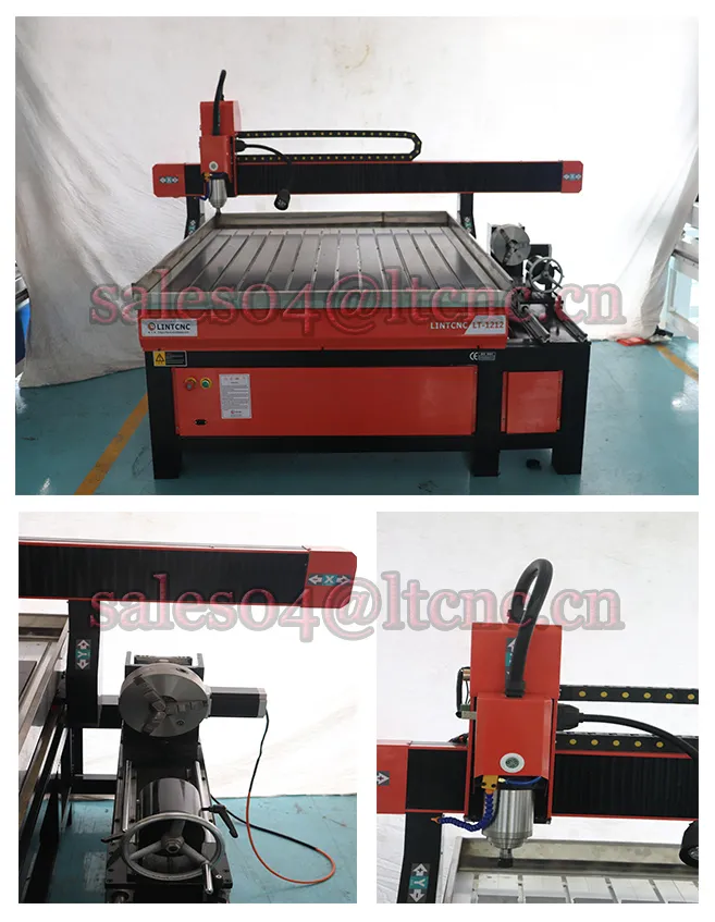 1212 1200*1200mm 4 Axid 3D Woodworking Machine CNC Router