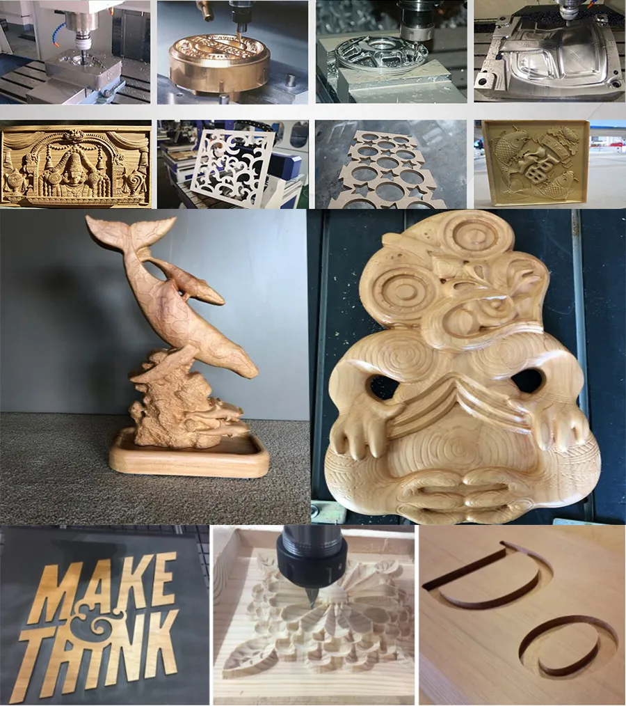 1212 1200*1200mm 4 Axid 3D Woodworking Machine CNC Router