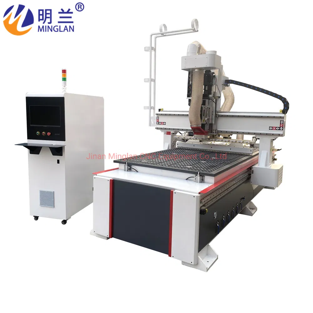 1212/1218/6090/1328 3D Wood/ Woodworking/ Plywood Carving Engraving Automatic Tool Change Atc CNC Router Machine for Furniture Advertising