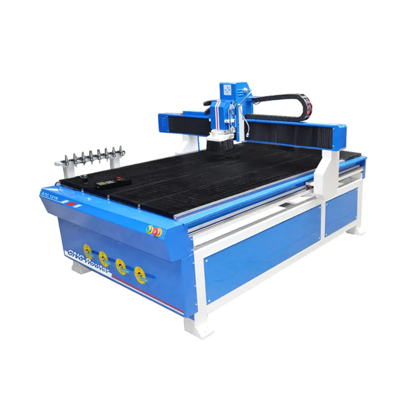 1212/ 1218 /6090 3D Wood/ Woodworking/ Plywood Carving Engraving Automatic Tool Change Atc CNC Router Machine for Furniture Advertising