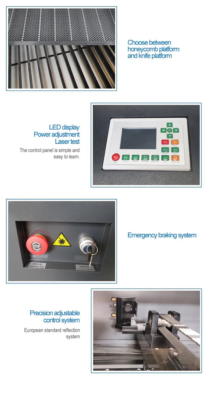 1410 CO2 Laser Engraving Cutting Machine 80W 100W 120W 150W Wood / Acrylic / MDF / Plastic / Fabric CO2 Laser Cutting Machine Price 1410