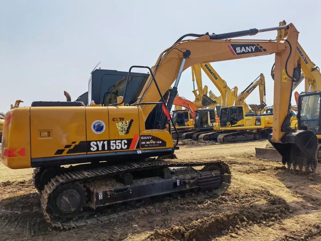 15 Ton Used Secondhand Sany Sy155c-9 Hydraulic Crawler Track Construction Machinery Equipment Backhoe Excavadora Usada Excavatrice Excavator Excavators