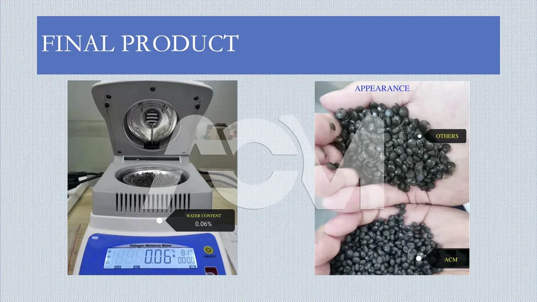 2021 Acm Fty Plastic Pelletizing Machine for PE/HDPE/LDPE/PP/PA/PVC/ABS/PS/PC/EPE/EPS Recycling and Pelletizing Granulating Crushing