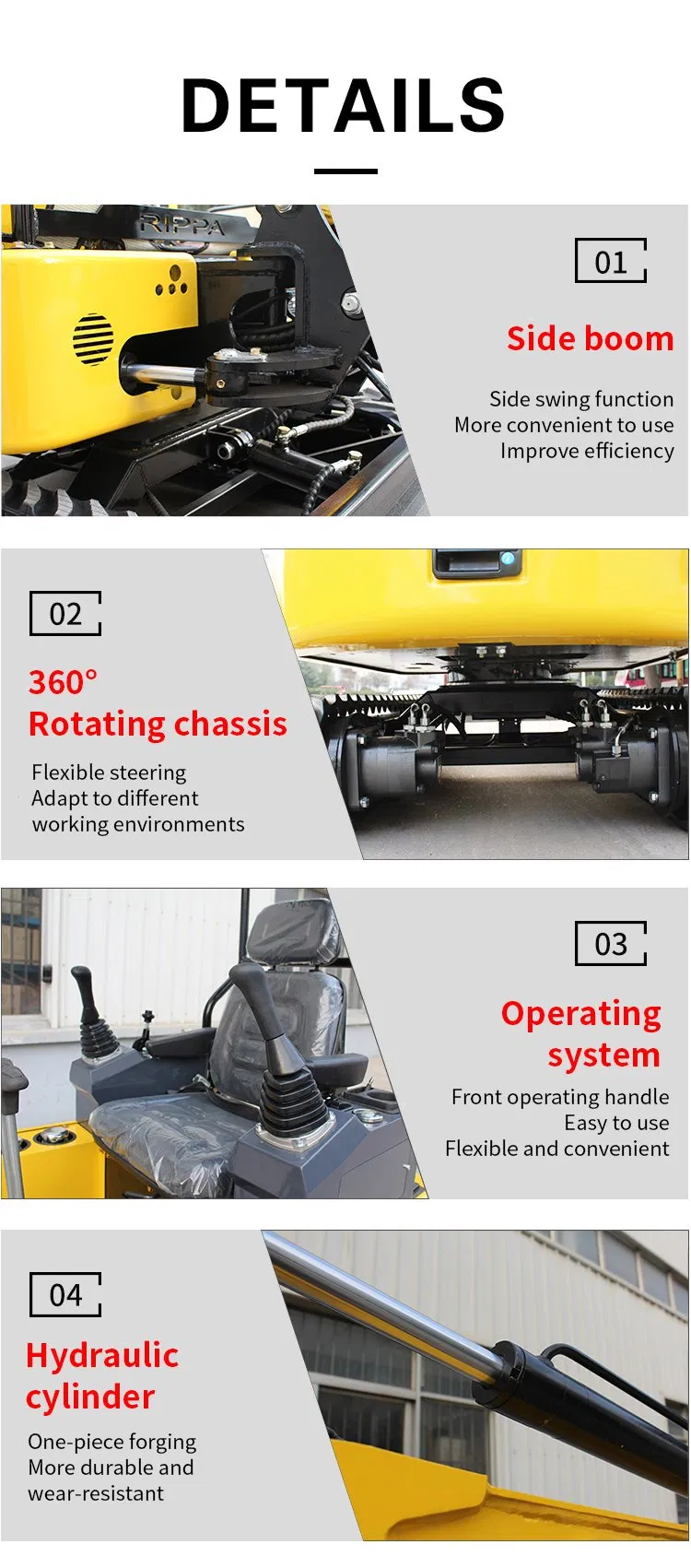 2021 Good Quality New Type Small Digger Garden Excavator