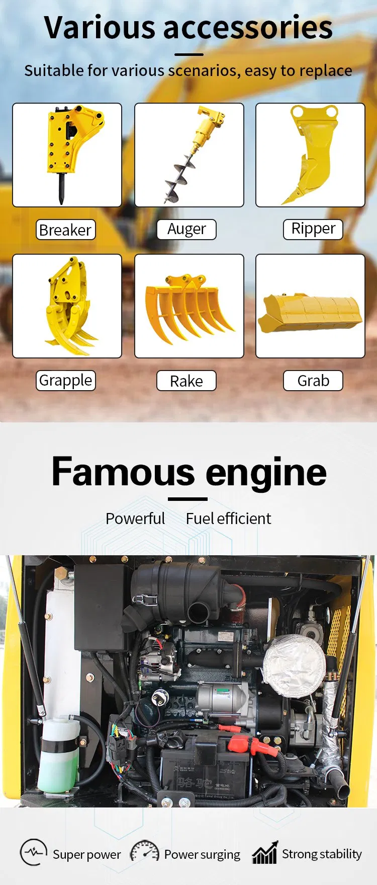 2021 Good Quality New Type Small Digger Garden Excavator