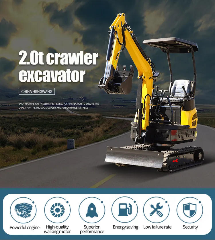 360 Degree Rotation 3 Cylinder Excavator with Attachment in Asia