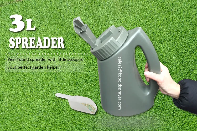 3L Garden Grass Seeder Plastic Bottle Spreader