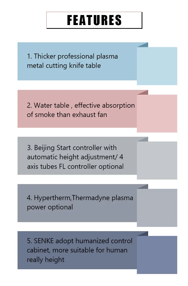 4 Axis CNC Plasma Cutter 63A 100A 160A 200A Steel CNC Plasma Cutting Machine with Rotary for Metal Sheet Plate Square Round Tube