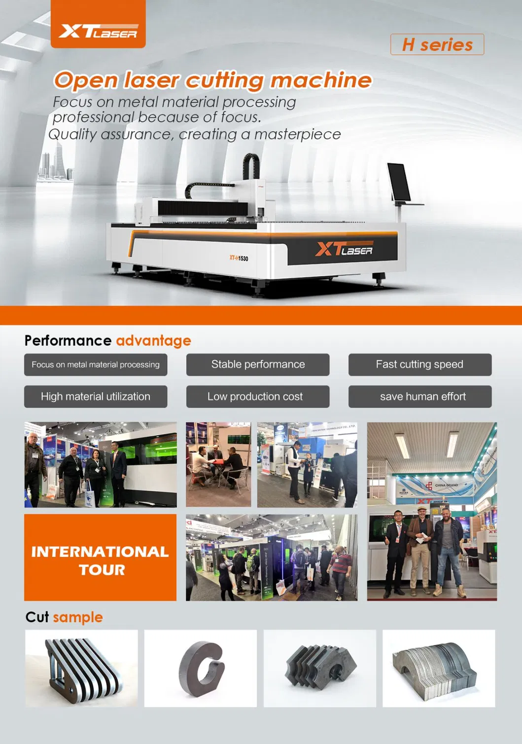 4000W Fiber Laser Cutting Machine with 1500*6000mm for CS Ss