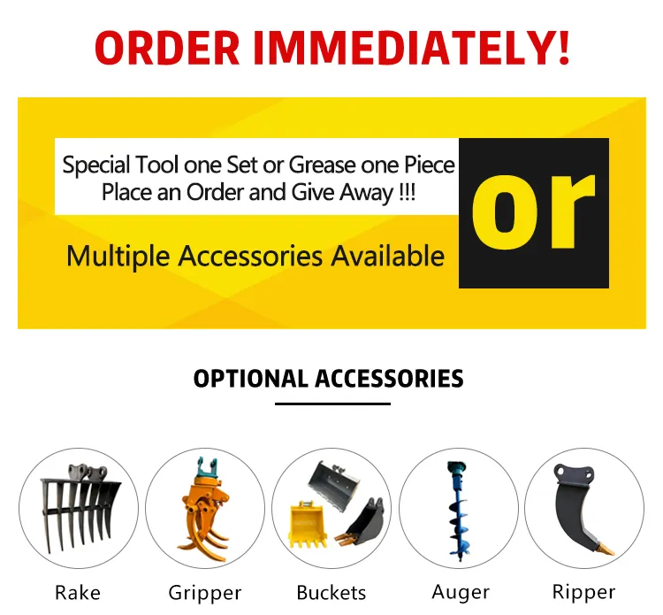 6 Ton Track Excavator with Hammer