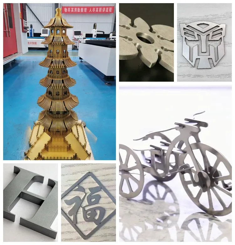 6025 Fiber Laser Aluminum Metal Cutting Machine 1500W Raycus Laser Power