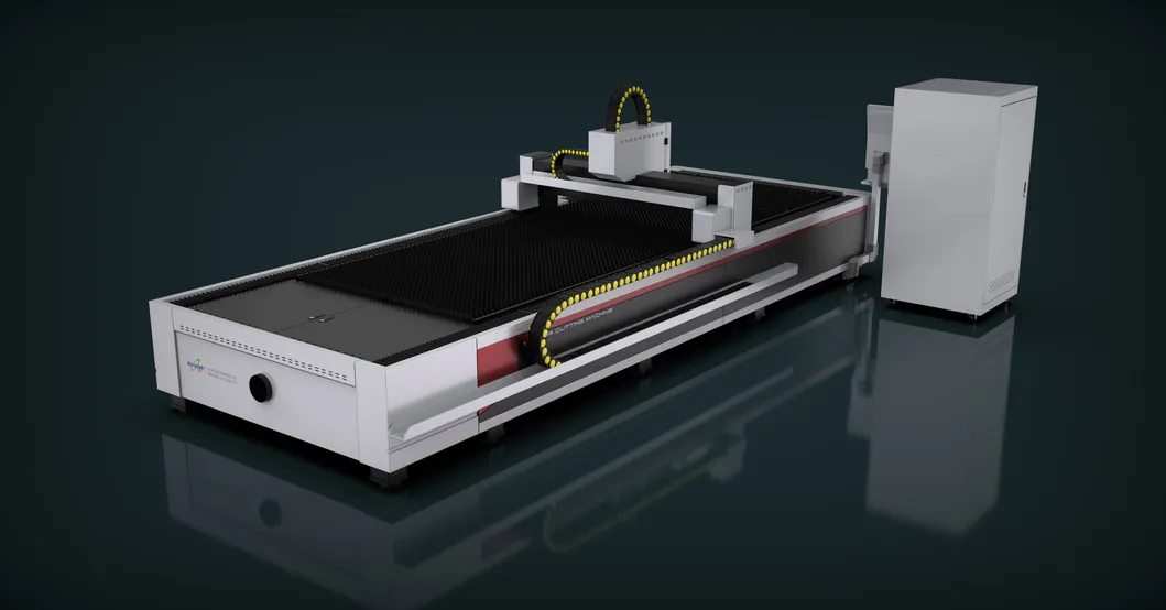 6025 Fiber Laser Aluminum Metal Cutting Machine 1500W Raycus Laser Power