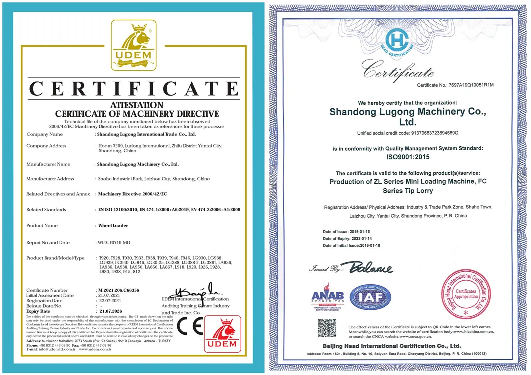 Best Quality Construction Machinery Mechanical Single Loaders with Option for Sugarcane