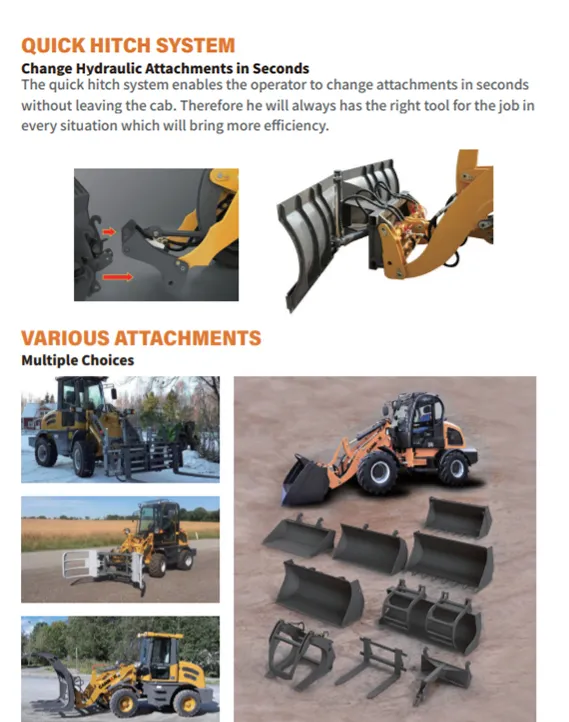 Canmax Mini Hydrulic Wheel Loader 1.0 1.2 Ton 1.0 1.2t Cm912, Front End Loader, Front Loader for Sale