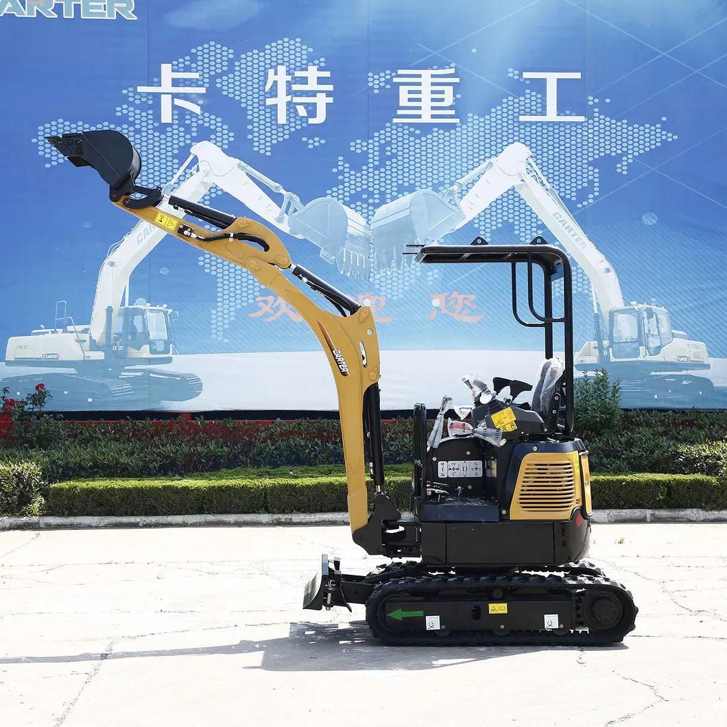 Carter CT16-9be Euro5 EPA4 Mini Excavator (1.7ton) with Swing Boom and Extension Track