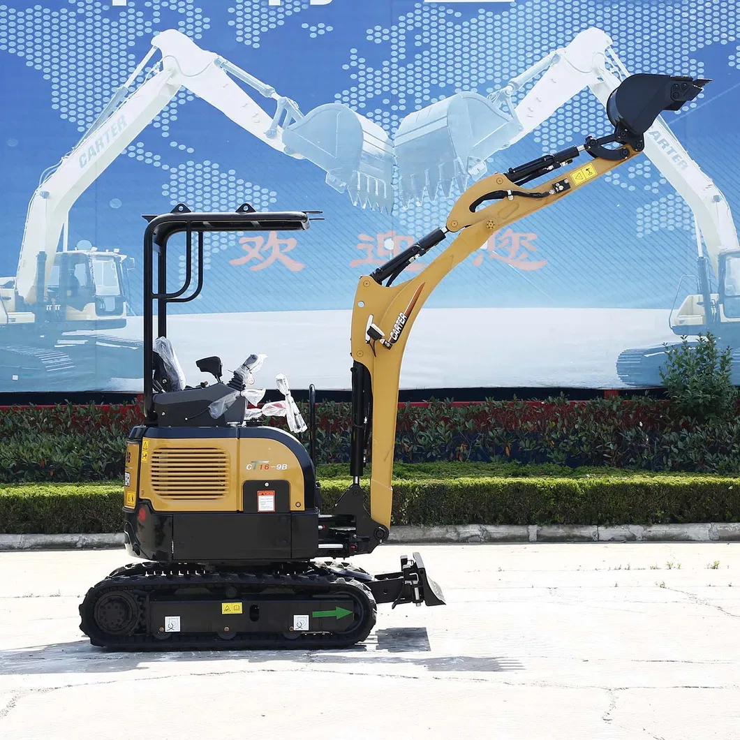 Carter CT16-9be Euro5 EPA4 Mini Excavator (1.7ton) with Swing Boom and Extension Track