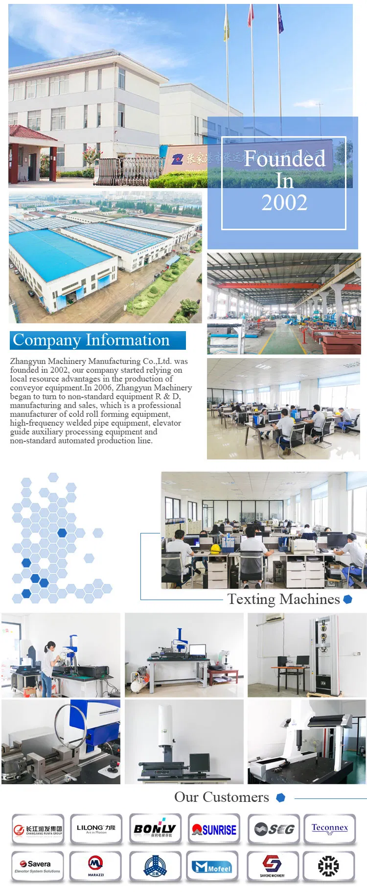 Chassis Straightening Machine Used for Elevator Guide