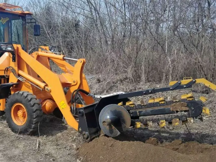 Cheap Price Hcn Brand 0207 Hydraulic Trencher Compatible to Machine (skid steer loader and excavator and loader)