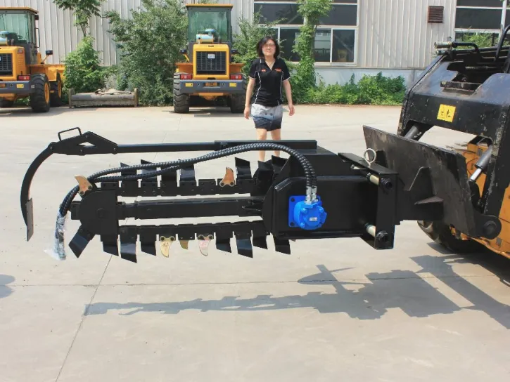 Cheap Price Hcn Brand 0207 Hydraulic Trencher Compatible to Machine (skid steer loader and excavator and loader)