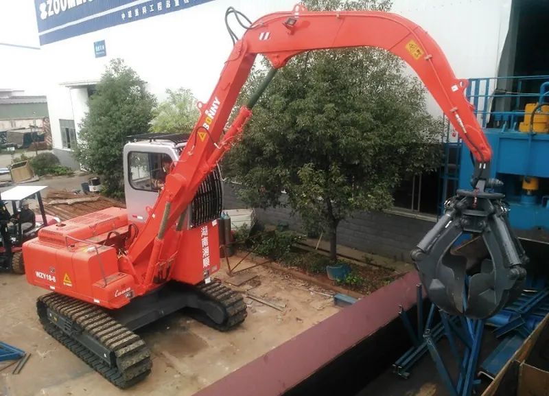 China Bonny Wzy22-8c 22 Ton Hydraulic Material Handler with Orange-Peel Grab