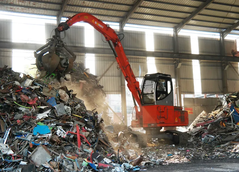 China Bonny Wzy22-8c 22 Ton Hydraulic Material Handler with Orange-Peel Grab