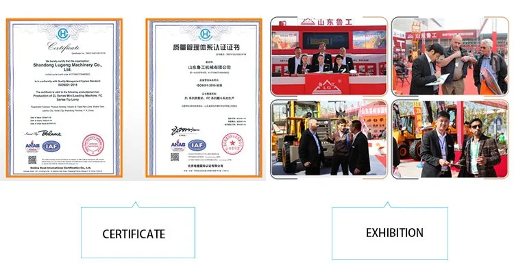 China Famous Brand Lugong 2.5ton Mini Wheel Loader for Sale