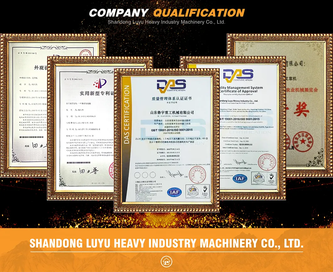 China Luyu Small Front End Mini Wheel Loader with CE Certification