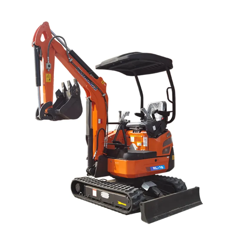 China Mini Excavator 1ton Small Digger Excavator with Rubber Track