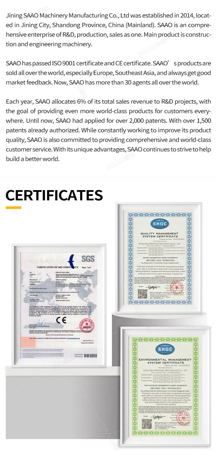 China New Design Mini Cheaper Loader Backhoe for Sale