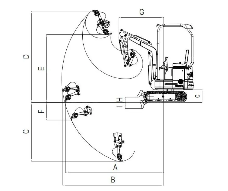 China We12 Small Track Excavator Mini Digger with High-Performance Japanese Engine