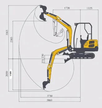 Chinese Brand Have CE EPA Construction Newest Ht30 3000kg with Kubota/Laidong Engine Mini Excavator