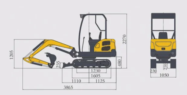 Chinese Brand Have CE EPA Construction Newest Ht30 3000kg with Kubota/Laidong Engine Mini Excavator