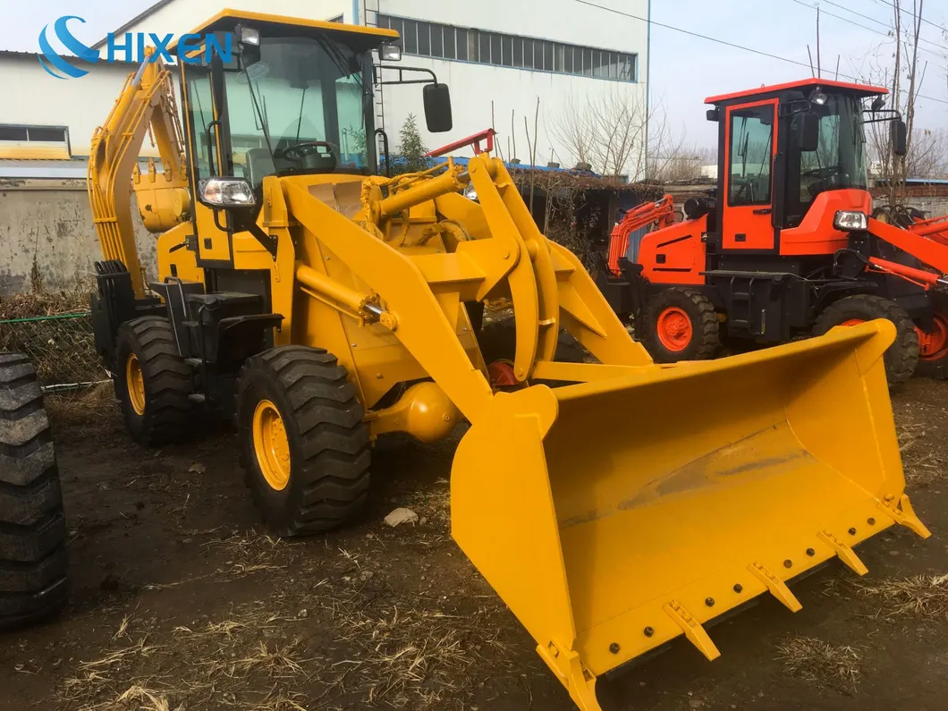 Chinese Mini Garden Tractor Loader Backhoes Loaders with Excavator Bucket