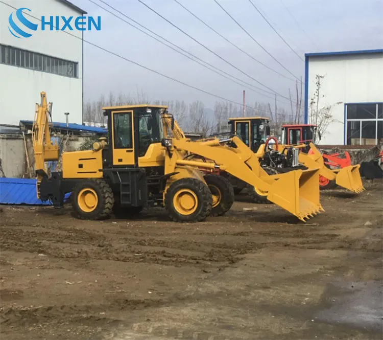 Chinese Mini Garden Tractor Loader Backhoes Loaders with Excavator Bucket