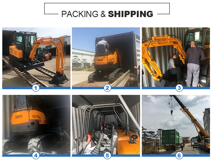 Chinese Mini Garden Tractor Loader Backhoes Loaders with Excavator Bucket