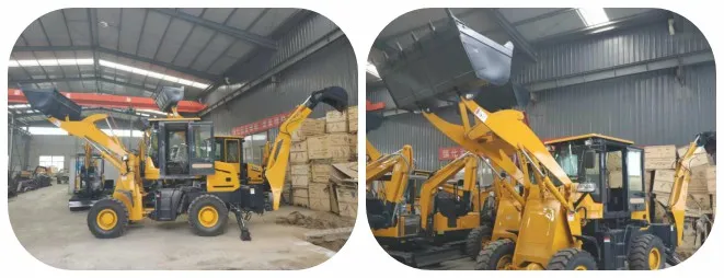 Chinese Mini Garden Tractor Loader Backhoes Loaders with Excavator Bucket