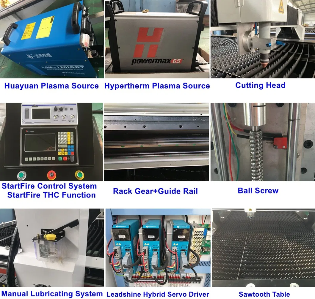 CNC 1500*300mm with Huayuan 63A Plasma Cutting Machine