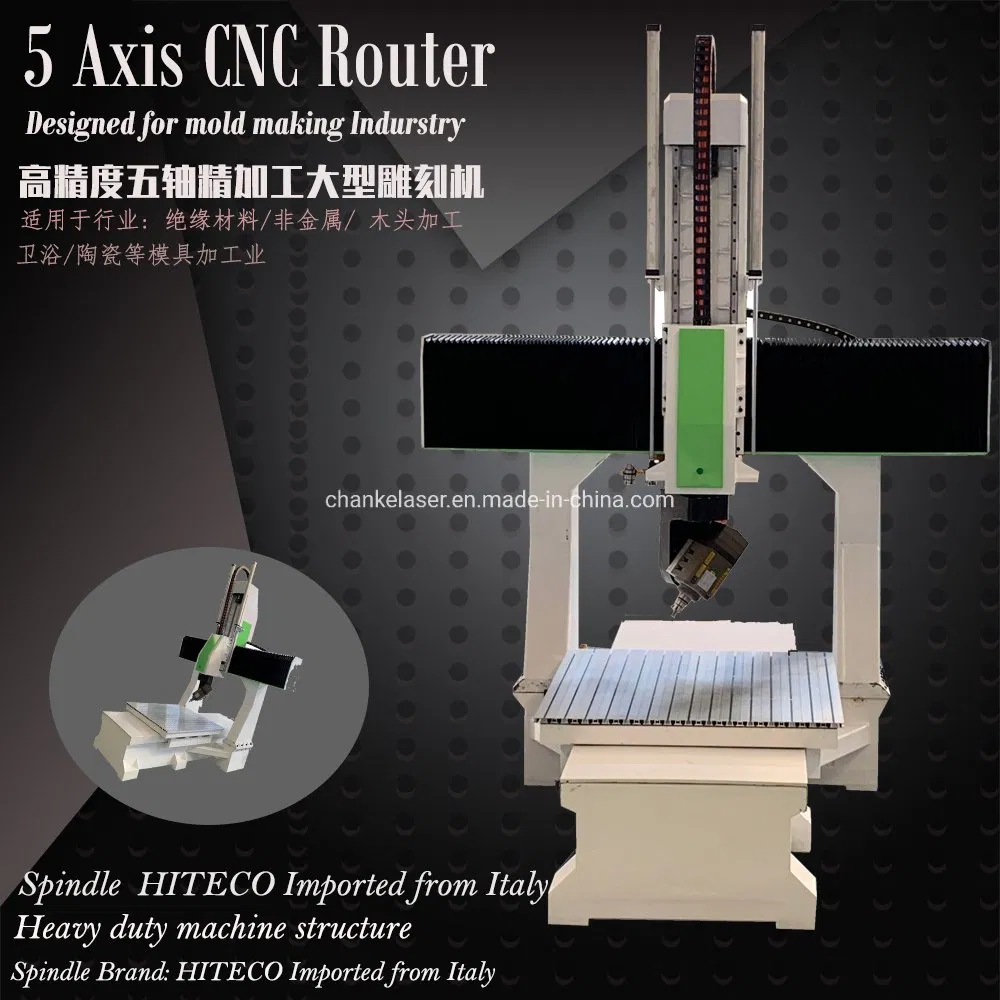 CNC Milling 5 Axis 1218 Wood Alumnium Engraving Cutting Machine CNC Router for acrylic MDF Hard Wood Metal Milling Carving 3D Stereoscopic Working Machine