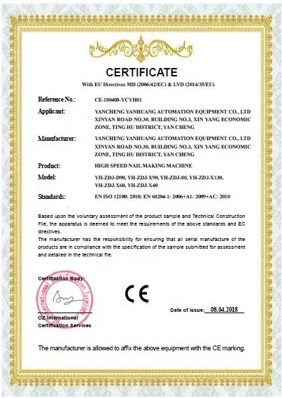 Coil Nail Stainless Steel Nail Making Machine