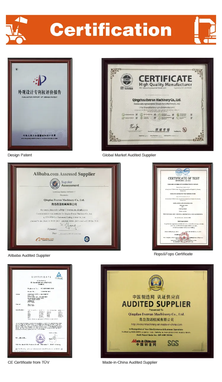 Competitive Price Qingdao Everun New Ere08 Crawler Mini Excavator Machine