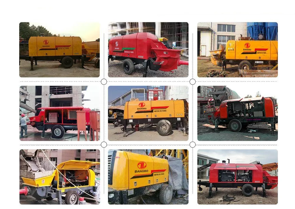 Concrete Machine Portable Stationary Trailer Pump Diesel Mini Cement Beton Pump Small Concrete Pump