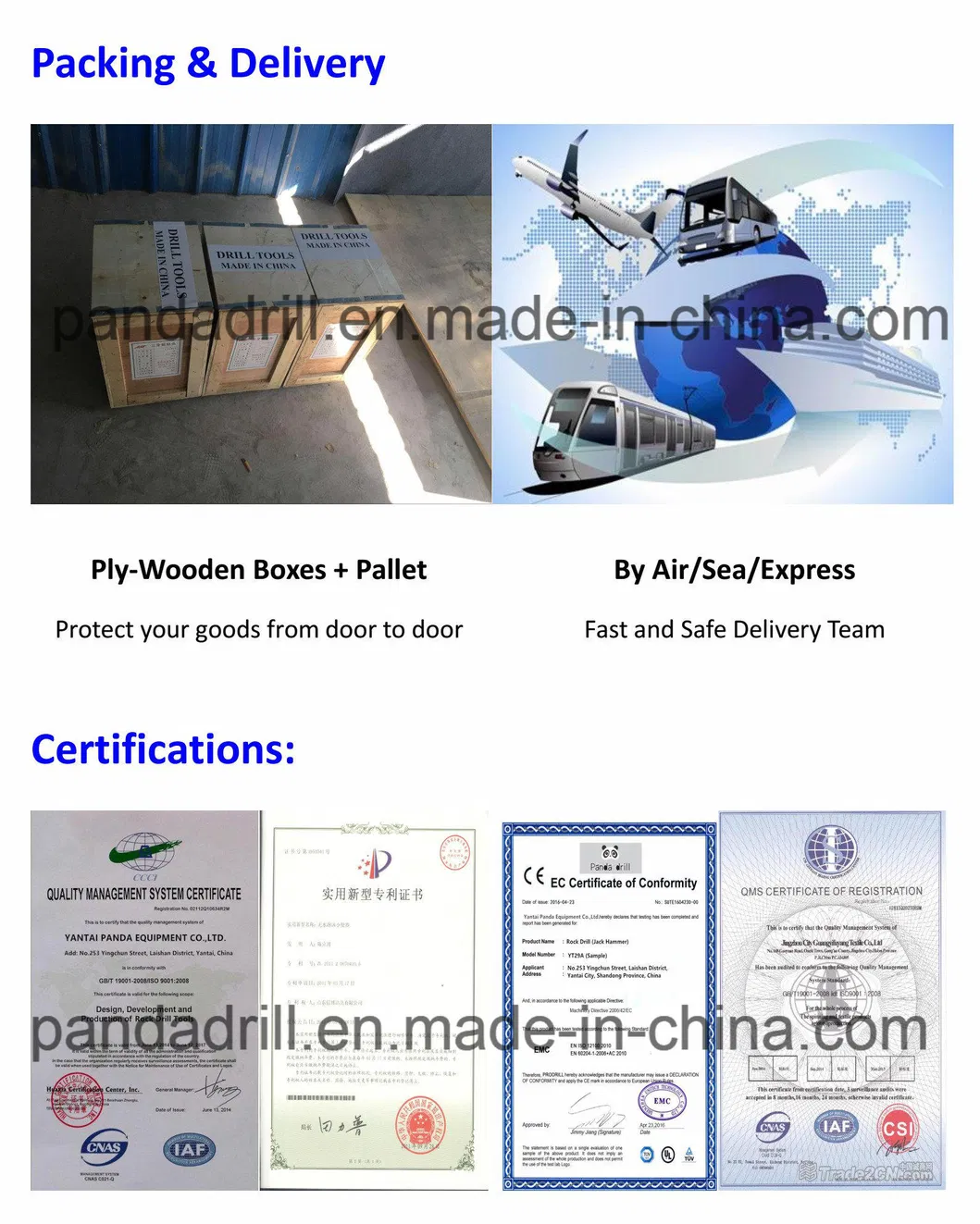 DTH Hole Opener with Ce Certificate