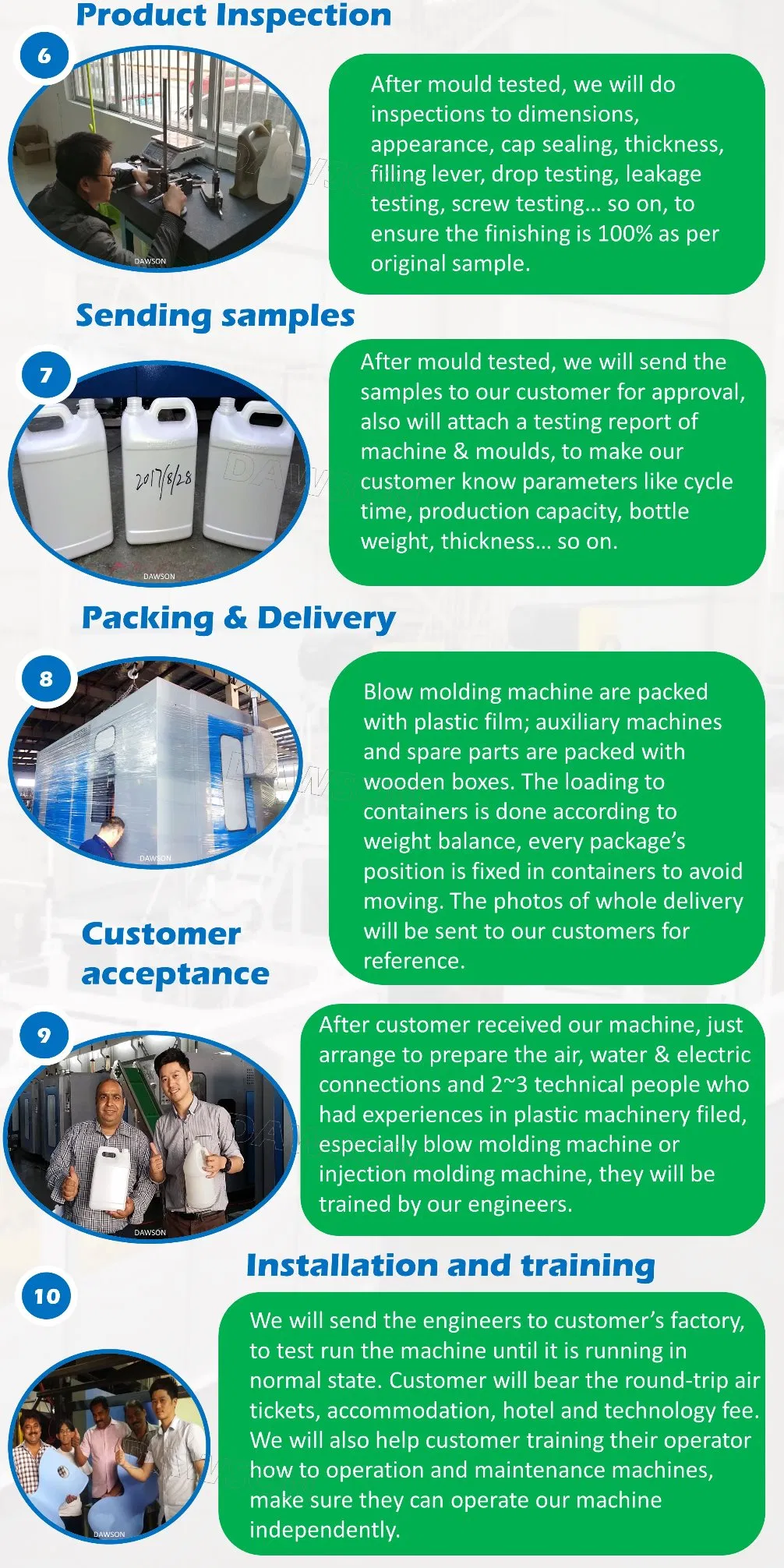 Energy Saving Detergent Bottle Handled Bottle Blow Moulding Machine