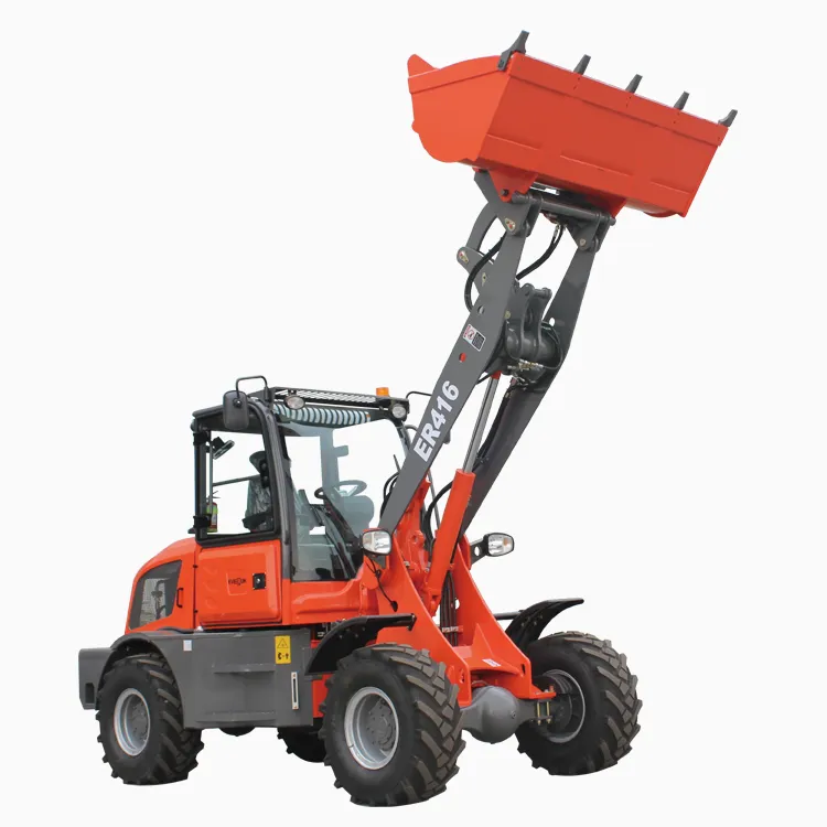 Everun 1.6t Wheel Loader Er416 with Floating Articulation
