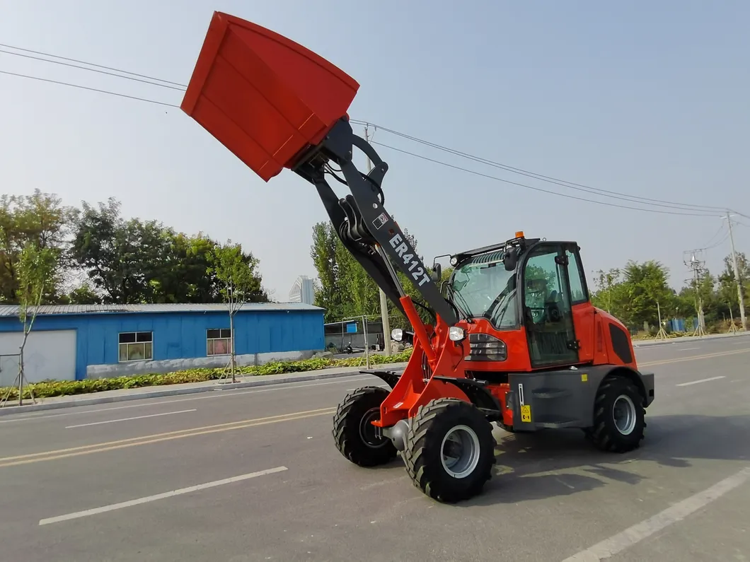 Everun Er412t China Mini Articulated Farm Wheel Loader Machine with The Advantage of Good Quality