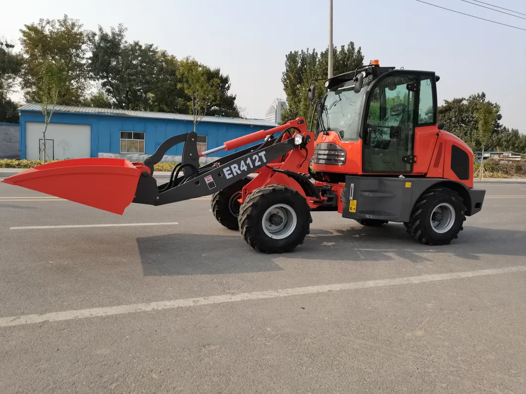 Everun Er412t China Mini Articulated Farm Wheel Loader Machine with The Advantage of Good Quality