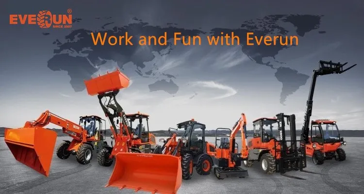 Everun Er412t China Mini Articulated Farm Wheel Loader Machine with The Advantage of Good Quality